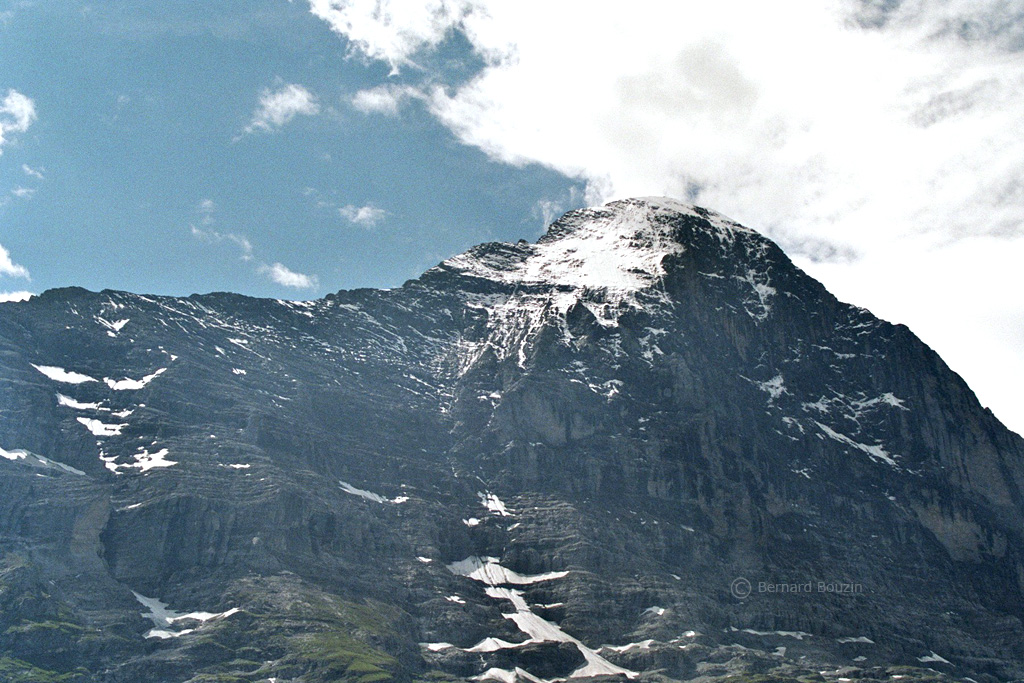 Face nord de l'Eiger depuis Alpigen